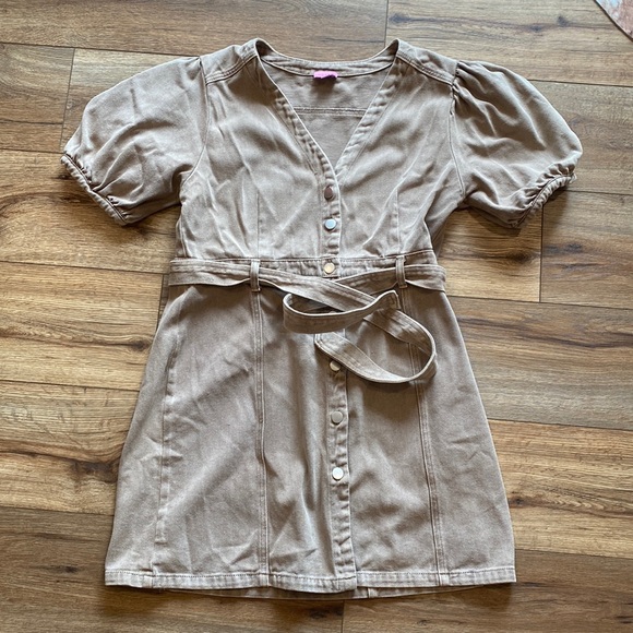 miami Dresses & Skirts - Miami mini denim dress: Bohemian, Vintage, Prairie, Cowgirl, Country